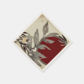 Burgund Abstrakte Wasserfarbe Serviette (Ecke)