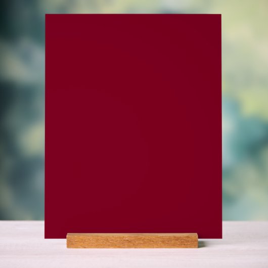 Burgund Acrylschild (Neutral)