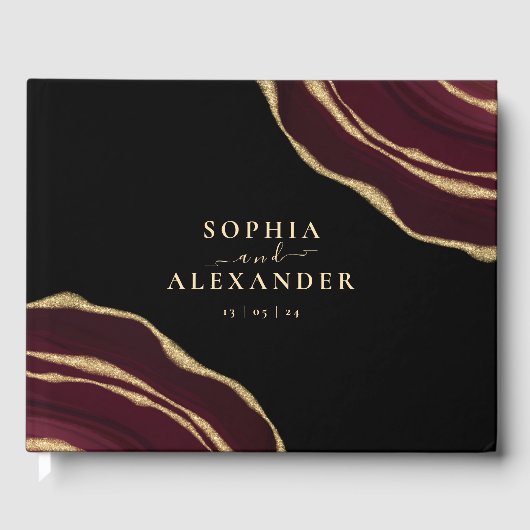 Burgund-Agade Gästebuch (Vorderseite)