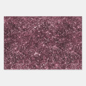 Burgund Aquamarin Glam Streifen Geschenkpapier Set (Vorderseite)