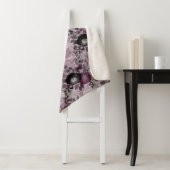 Burgund Aquarell Blume. Sherpadecke (Beispiel)