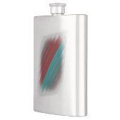 Burgund auf grau aquamarin flachmann (Links)