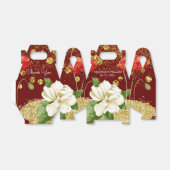 Burgund Beautiful Rosy Gold Gastgeschenk Hochzeit Geschenkschachtel (Ungefaltet)