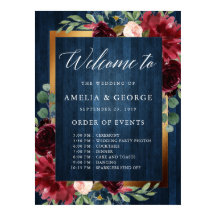 Burgund Begrüßungsordnung der Veranstaltungen Hoch