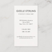 Burgund Beruflich Corporate Modernes Elegantes Visitenkarte (Rückseite)