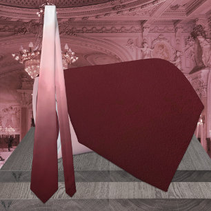Burgund bis Rosa Ombre-Hochzeit Krawatte