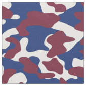 Burgund, Blau und Weiße Camouflage Stoff (Nahaufnahme)