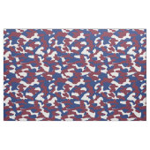 Burgund, Blau und Weiße Camouflage Stoff (Fat Quarter (45,7 x 55,9 cm))