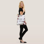 Burgund Bliss Mutter des Grooms Mit Monogramm Tasche (Am Model)