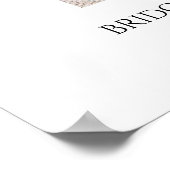 Burgund Bloral Begrüßung des Lebens Foto Poster (Ecke)