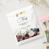 Burgund & Blue English Blume Hochzeit Geschenktütchen (Versiegelt)
