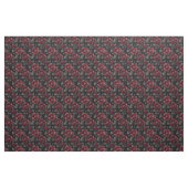 Burgund-Blume auf schwarz Stoff (Fat Quarter (45,7 x 55,9 cm))