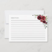 Burgund-Blume, Boho, Brautparty Rezept (Rückseite)