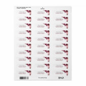 Burgund Blume Bouquet Elegante Hochzeit (Vorne)