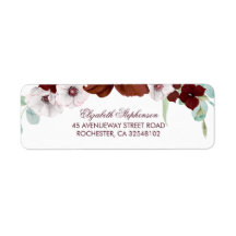 Burgund Blume Elegante Hochzeit