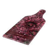 Burgund Blume Elegante Schneidebrett (Ecke)