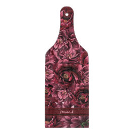 Burgund Blume Elegante Schneidebrett