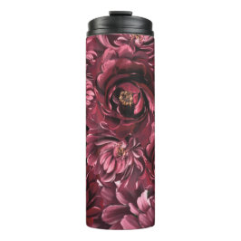 Burgund Blume Elegante Thermosbecher