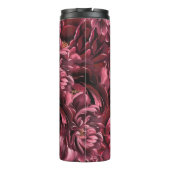 Burgund Blume Elegante Thermosbecher (Rückseite)