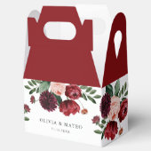 Burgund-Blume-Hochzeit Geschenkschachtel (Geöffnet)