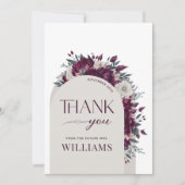 Burgund Blume Liebe in Bloom Danke (Vorderseite)