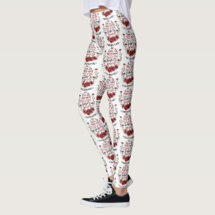 Burgund Blume niemand ist Sie und das ist Ihr Powe Leggings