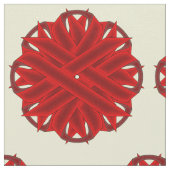 Burgund Blume Ribbon Stoff (Nahaufnahme)
