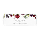 Burgund-Blume, rosa Blume, Boho-Brautparty (Vorne)