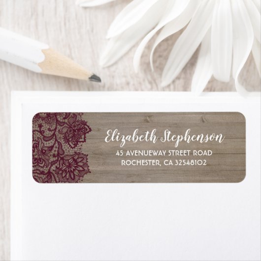 Burgund Blume rustikal (Insitu)