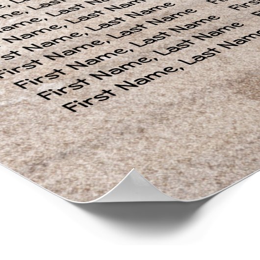 Burgund-Blume Rustikale Hochzeitssattelkarte Poster (Ecke)