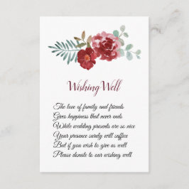 Burgund Blumenblättern Rose Hochzeit wünschen gut Begleitkarte