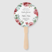 Burgund Blumenblätterprogramme für Rose Fächer (Vorderseite)