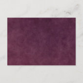 Burgund blumengeschmückte UAWG, Response, Antwortk Begleitkarte (Rückseite)