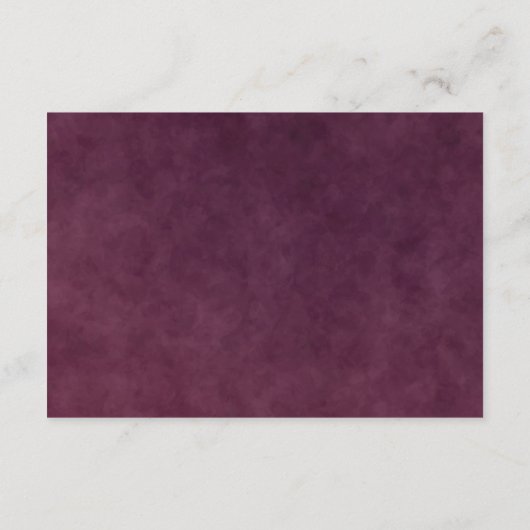 Burgund blumengeschmückte UAWG, Response, Antwortk Begleitkarte (Rückseite)