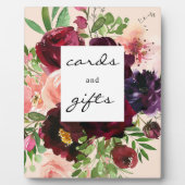 Burgund Blumenkarten & Geschenke Schildkröte Fotoplatte (Vorderseite)