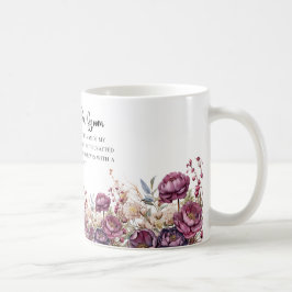 Burgund-Blumenmutter der Groom-Tasse Kaffeetasse