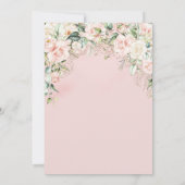 Burgund Blumenwein Muttertag Brunch Einladung (Rückseite)