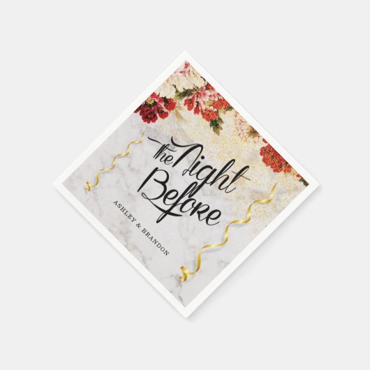 Burgund blush die Nacht vor der Probe Napkins Serviette (Ecke)