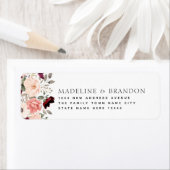 Burgund Blush Floral Bridge & Groom Adresse (Insitu)