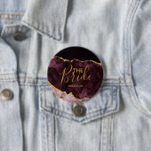 Burgund Blush Gold Foil Agate Marmorroute - The Br Button (Beispiel)