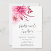 Burgund & Blush Herbst Herbstvorführungen Einladung (Vorderseite)