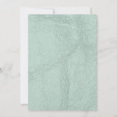 Burgund Blush & Mint Bloral Taufe einladen Einladung (Rückseite)