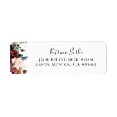 Burgund Blush Navy Rücksendeadresse (Vorne)