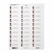 Burgund Blush Navy Rücksendeadresse (Vorne)