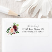 Burgund & Blush Pink 4 Rücksendeadresse (Insitu)