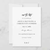 Burgund & Blush Pink 4 Save the Date Foto (Rückseite)