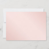 Burgund Blush Pink Gold Floral Save the Date (Rückseite)
