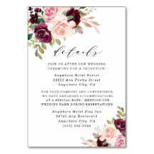 Burgund Blush Pink Gold Hochzeitkarten