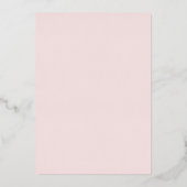 Burgund & Blush Rose Hochzeit Folieneinladung (Rückseite)