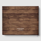 Burgund Blush Wasserfarbe Blumenhochzeit Gästebuch (Rückseite)